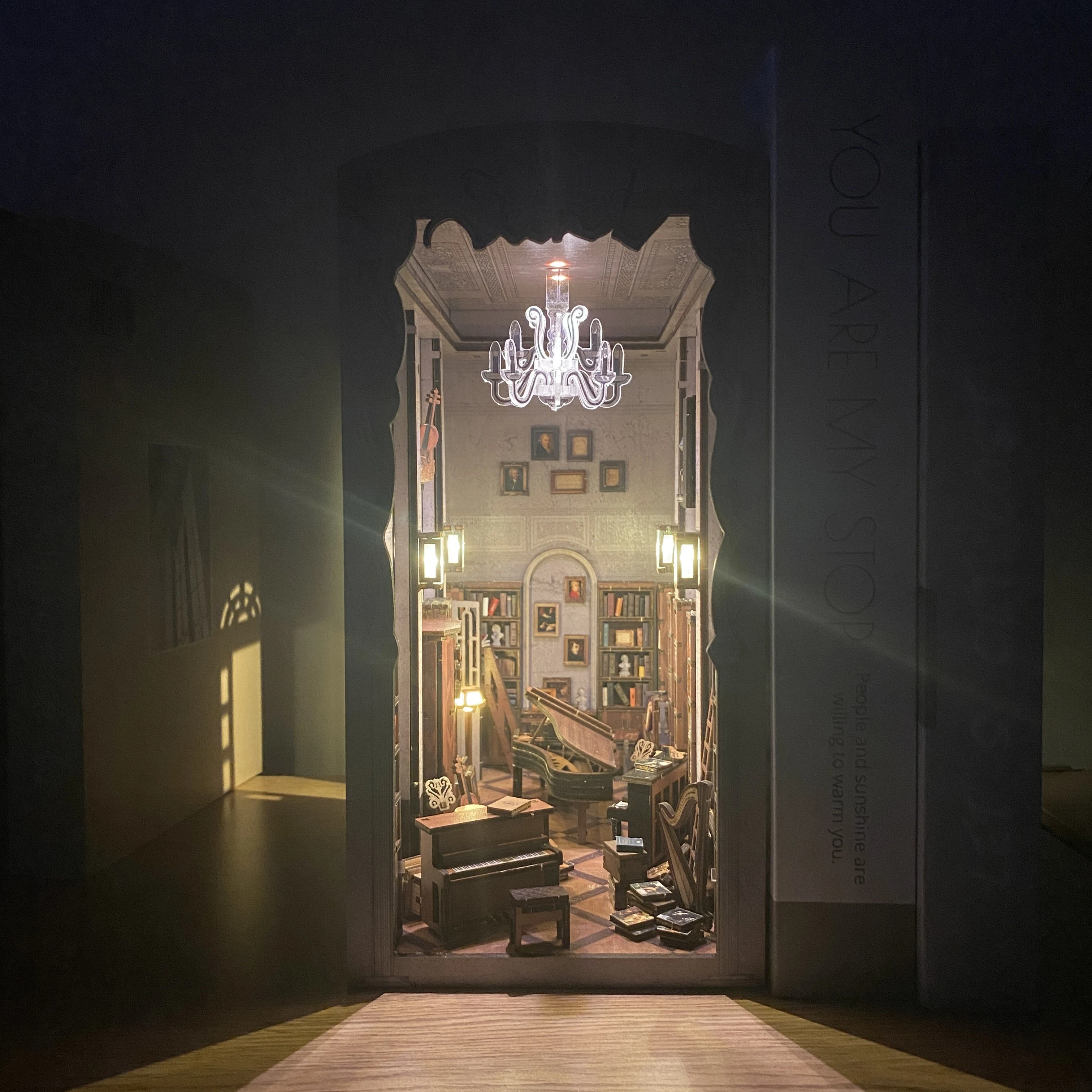 Title 4, DIY Handmade Secret Piano Room Bookend Assembly...