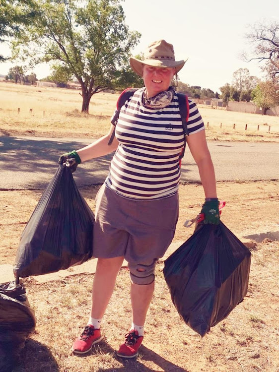 Residents of Springfontein have been collecting their own trash due to a municipal strike.