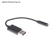 Cáp Chuyển Đổi Card Âm Thanh Usb Sang 3.5Mm 2 Trong 1 Cho Pc/ Laptop