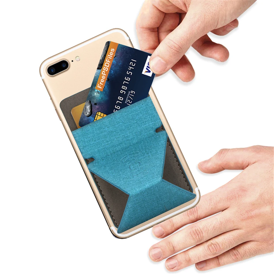 Univerzalni tanki magnetni držač za auto sa nalepnicom i novčanikom za iPhone kompatibilan sa Apple uređajima. Praktično i sigurno.