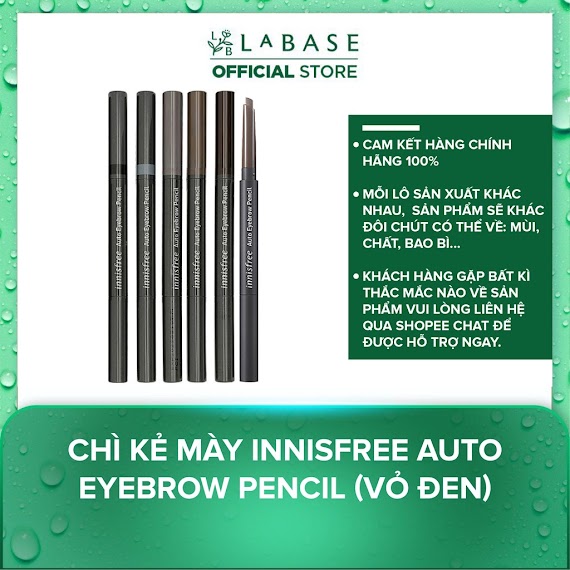 Chì Kẻ Mày Innisfree Auto Eyebrow Pencil (Vỏ Đen)