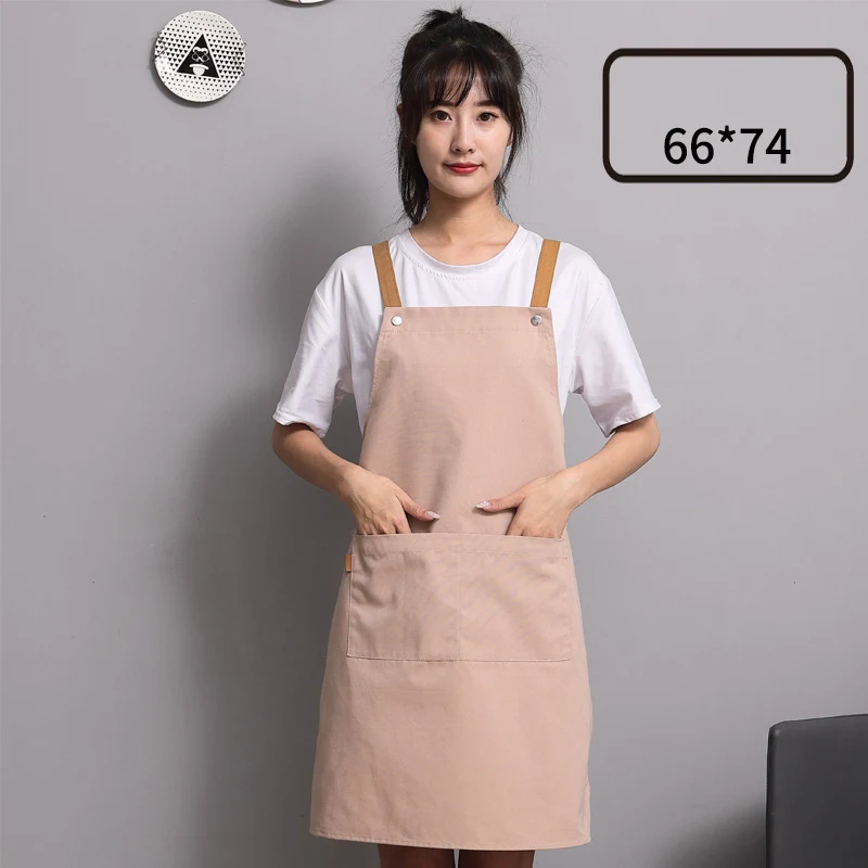 Grembiule pubblicitario donna giapponese su misura in tela, semplice per la cucina, personalizzabile e perfetto per la pubblicità.