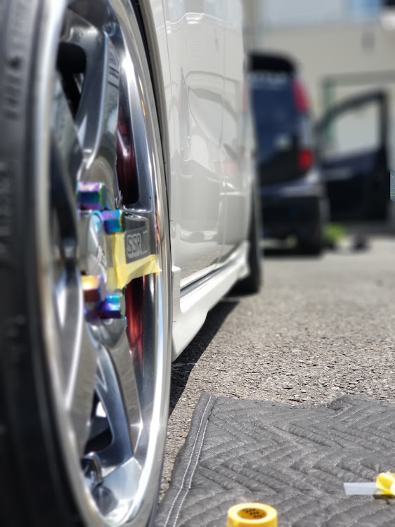 ウェイクのSSR・ホイールステッカー・ラップ塗装・レース塗装・キャンディー塗装に関するカスタム事例の投稿画像2枚目