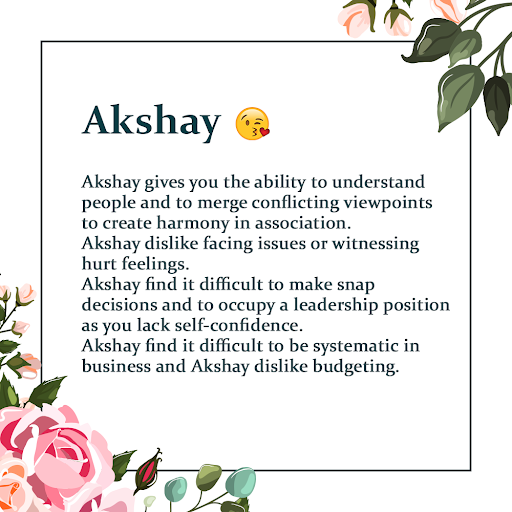 My Name Facts  Meaning