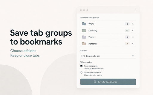 Tab Group Exporter screenshot 2