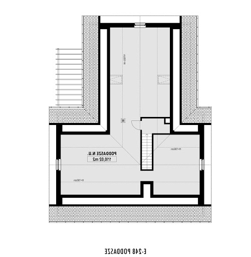 E-248 - Rzut poddasza nieużytkowego