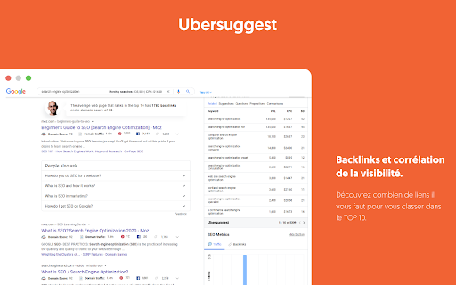 Ubersuggest - SEO et découverte de mots-clés