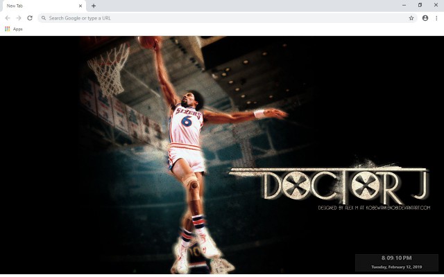 Julius Erving New Tab & Wallpapers Collection