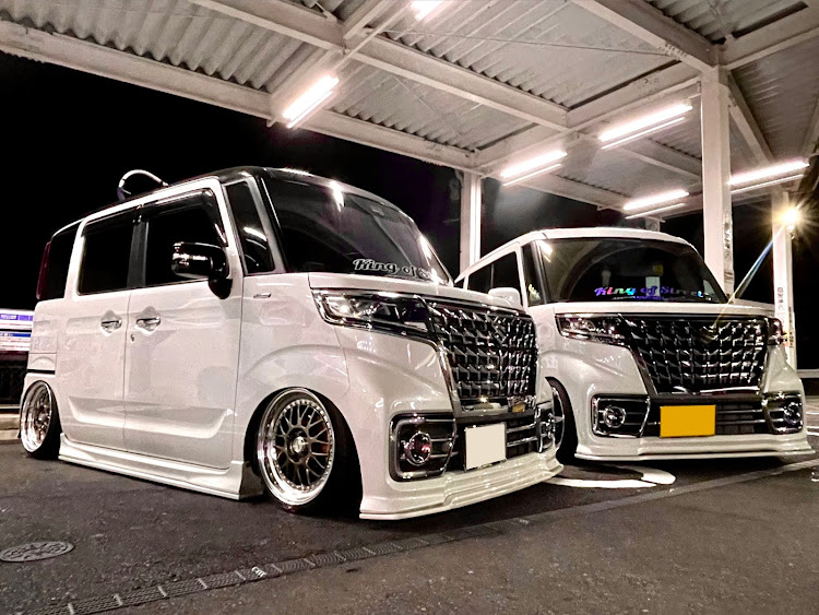 スペーシアカスタムのオフ会・WORK MEISTER M1・work epuip・車高調整・連休なにした？に関するカスタム事例の投稿画像2枚目
