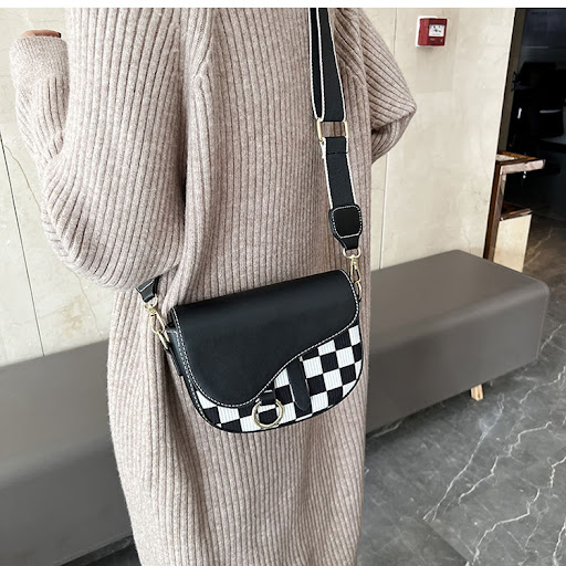 Title 11, Small Womens New All-match Messenger Bag Check...