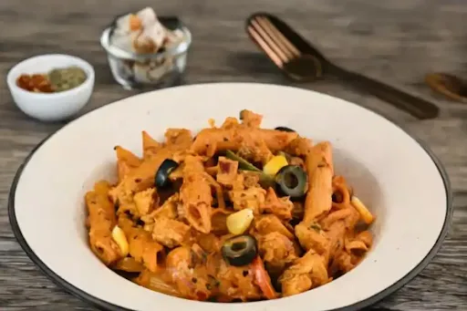 Paneer Mushroom Penne Pasta