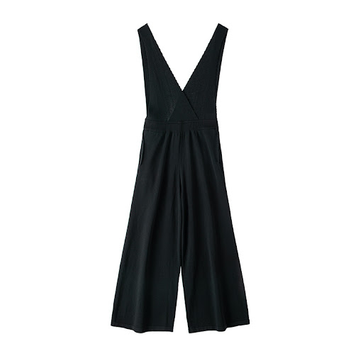 Title 6, Black High Waist Casual Suspender Trousers New ...