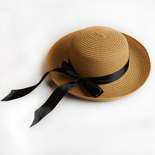 Title 6, Season Straw Hats, Womens Pastoral Bowknot Cu...