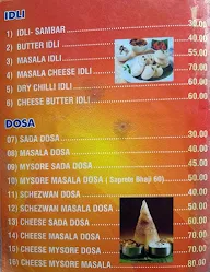 Asish Dosa Center menu 5