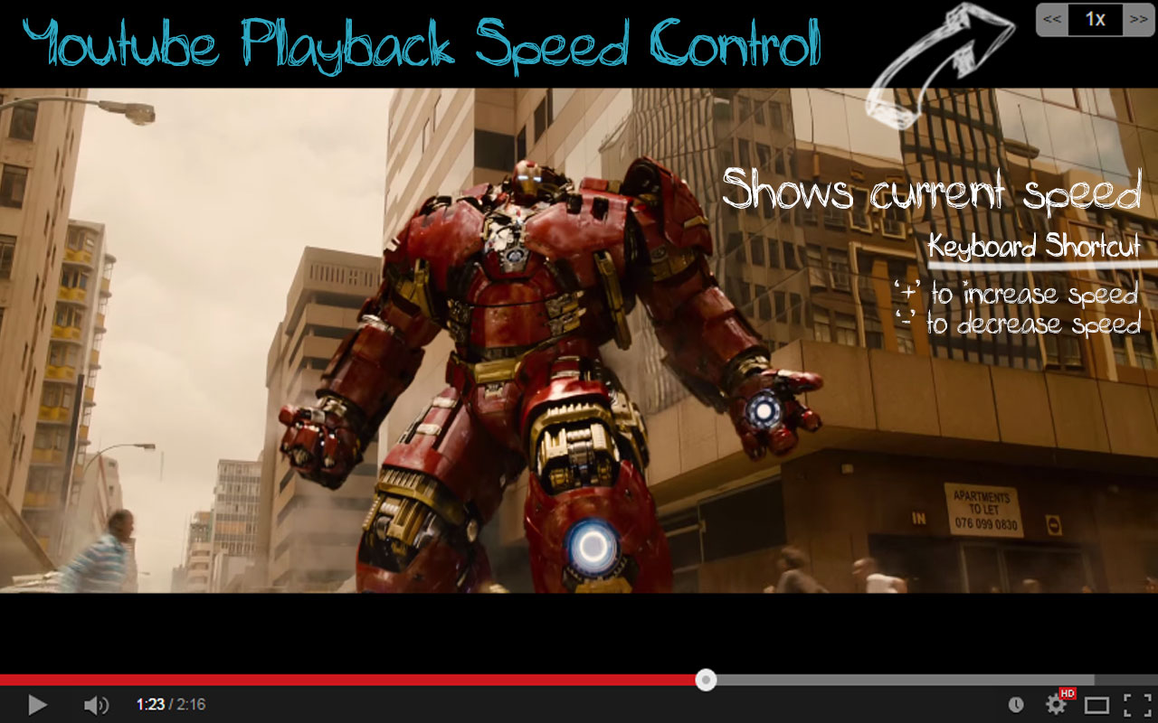 Youtube Playback Speed Control Preview image 3