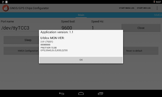 U-blox GNSS/GPS Chips Configurator 1.1.5 APK + Мод (Бесконечные деньги) за Android