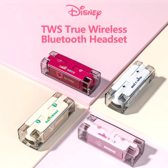 Tai Nghe Bluetooth 5.3 Không Dây Âm Thanh Hifi Kd - 16 Kiểu Dáng Thể Thao Disney