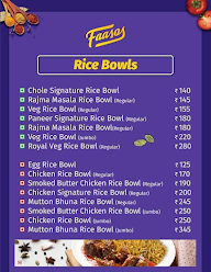 Faasos Signature Wraps & Rolls menu 5