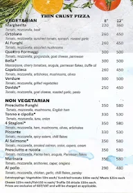 Davide's Pizzeria menu 1