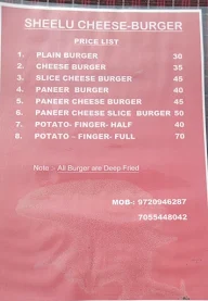 Sheelu Cheese Burger menu 1