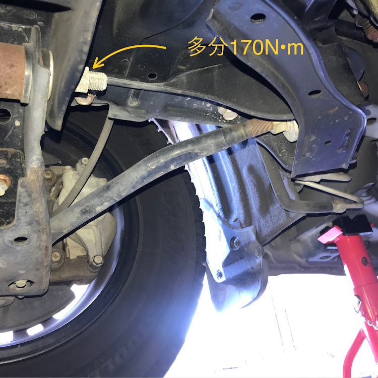 ハイエースバンの参考にしないで下さい・ねじり棒に関するカスタム事例の投稿画像2枚目