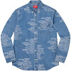 trademark jacquard denim shirt ss23