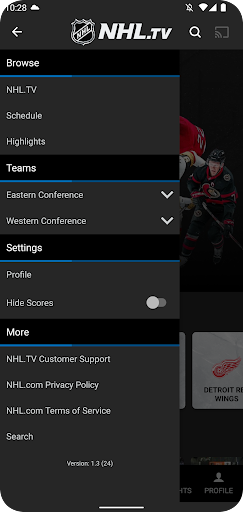 Screenshot NHL.TV