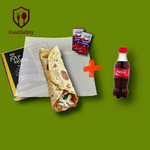 Egg Paratha Roll + Coke