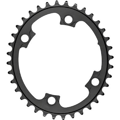 Absolute Black Silver Series Oval 110 BCD Inner Chainring - Shimano Asym BCD, 4-Bolt, Narrow-Wide
