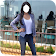 Girls Jeans Photo Suit icon