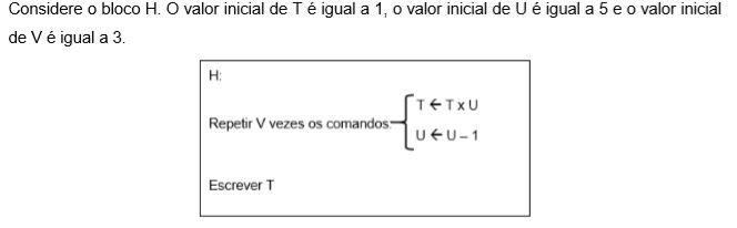 O valor escrito na variável T é: 