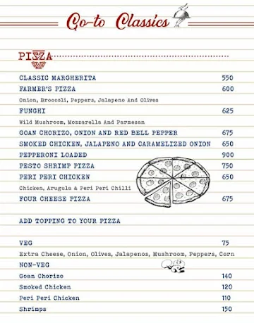 SAZ - American Brasserie menu 