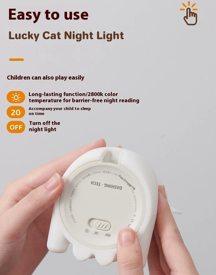 Title 10, Silikonska noćna lampa sa USB punjenjem i zatam...