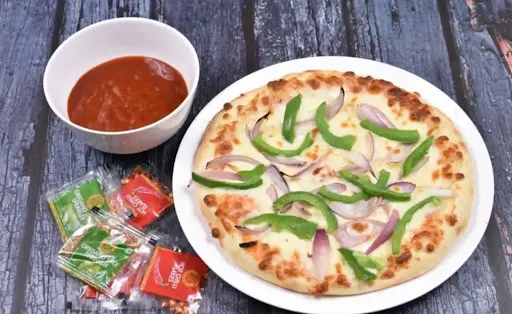 Capsicum And Onion Pizza