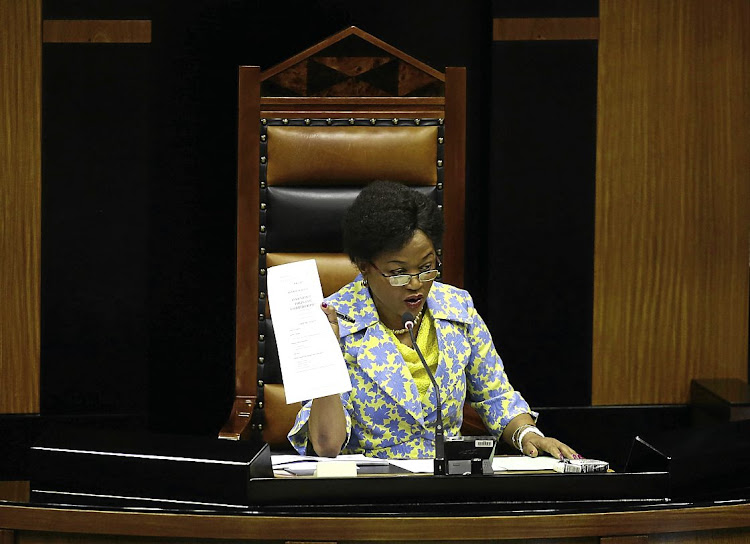 National Assembly Speaker Baleka Mbete. File photo.