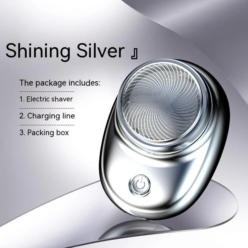 Rasoir électrique portable mini à tête unique rechargeable. Pour un rasage rapide et pratique, idéal en voyage ou au quotidien.