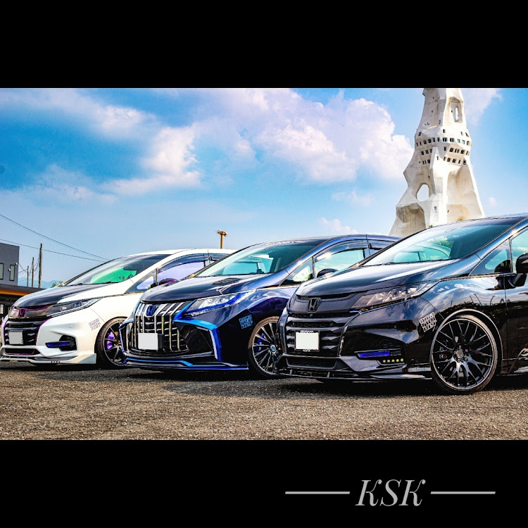 オデッセイのコラボ・ピックアップに選ばれたい・車写活・オデッセイRC・車高調整に関するカスタム事例の投稿画像1枚目