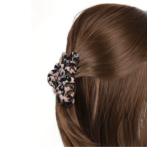 Title 4, Marble Horsetail Hairpin All-Match Acrylic Plat...