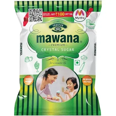 Mawana Premium Crystal Sulphurless Sugar - 1 kg