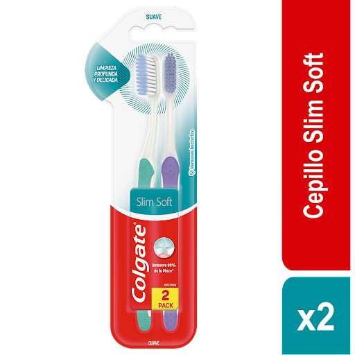 Cepillo De Dientes Colgate Suave Slim Soft x 2 und