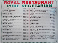 Royal Haveli Restaurant menu 2