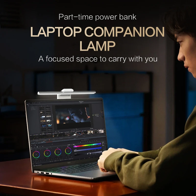 Portable Notebook Eye Protection Fill Light With Power Bank. Protect your eyes, illuminate your workspace, and convenien