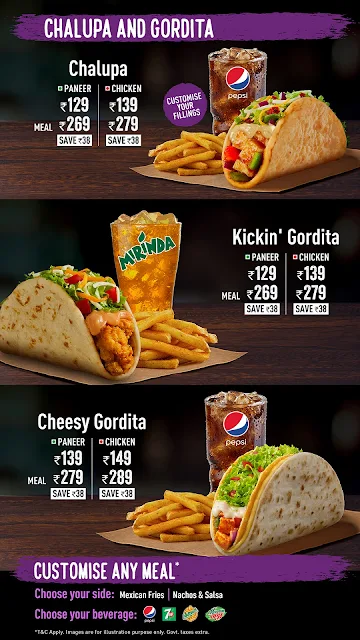 Taco Bell menu 