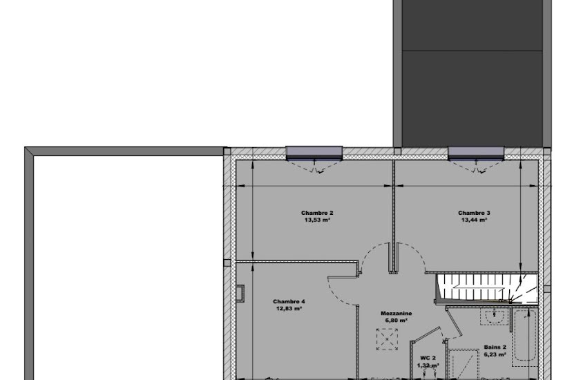  Vente Terrain + Maison - Terrain : 810m² - Maison : 136m² à La Sauvagère (61600) 