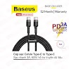 Cáp Sạc Baseus Cafule Series 60W Type - C Pd2.0 Cable Type - C To Type - C, Sạc Nhanh 3.0, Truyền Dữ Liệu Tốc Độ Cao 480Mbps