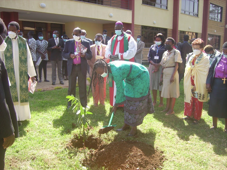 Education CAS Sarah Ruto at St Paul's University on Friday.