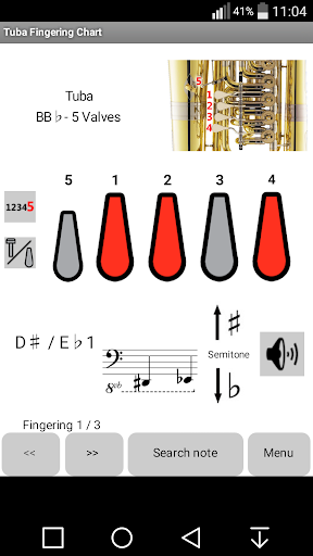 Tuba Fingerings