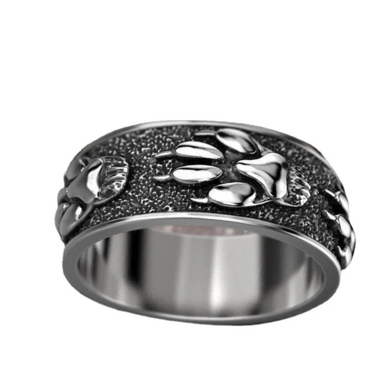 Title 1, Vintage titanium stalen ring, stijlvol accessoi...