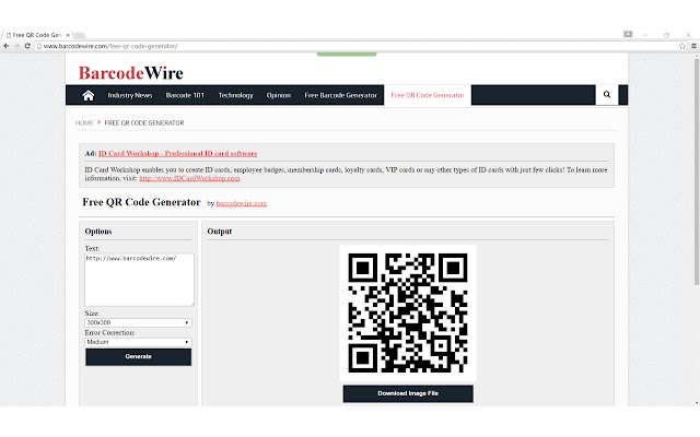 Free QR Code Generator chrome extension