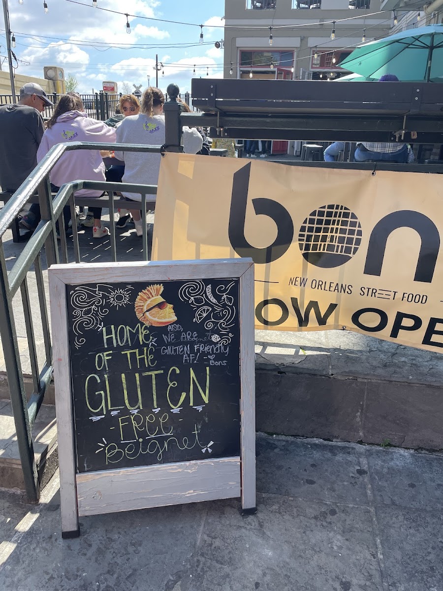 Gluten-Free at Bon's New Orleans Street Food